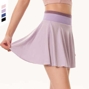 2026 Luxury Breathable Active Wear for Women Custom Logo Tennis Dress Short <b>Skirt</b> Strapless Spandex/Cotton OEM - Product Image 1
