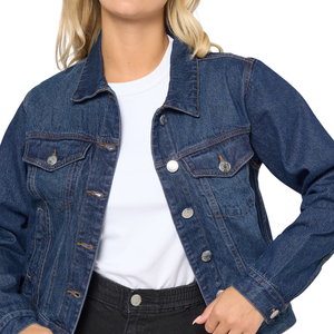 Chaqueta Vaquera para Mujer Talla Grande, Tela al por Mayor, Personalizable, Muestra Gratuita, Mejor Calidad - Product Image 3