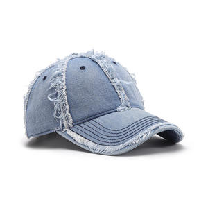Gorra de béisbol de mezclilla lavada para hombre, de 6 paneles, ajustable, informal, de buena calidad. - Product Image 5