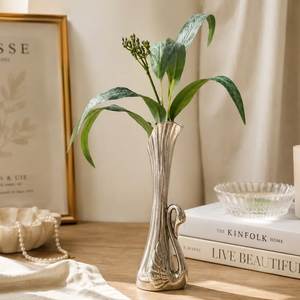 Customized Handmade Table top Aluminium Flower <b>Vase</b> For Home & Garden Decor Silver Flower Pots For Event And Wedding Centerpiece - Product Image 5