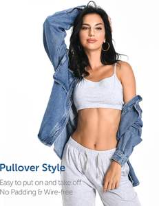 Bralette Active Serenity para Mujer, Tejido Elástico en Cuatro Direcciones, Cobertura Suave, Transpirable, Ecológico, Cómodo, Estilo Dulce y Moderno - Product Image 1