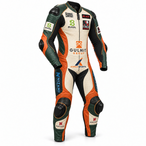 Ergonomic Custom <b>Leather</b> Motorbike Suit Professional Track Racing <b>Outfit</b> Breathable Perforated <b>Leather</b> Suit MBS-0010 - Product Image 3