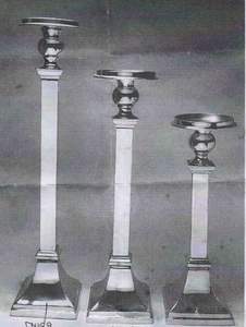 Soporte de vela de pulido de espejo elegante, soporte de pilar de estilo clásico pulido brillante, decoración de hogar y boda, soporte de pilar de vela - Product Image 3