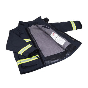 Combinaisons de sécurité industrielles FR Flame, haute qualité, résistantes, imperméables, uniformes de pompier, combinaisons de sécurité réfléchissantes noires - Product Image 5
