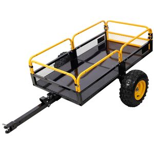 Chariot à benne basculante robuste, capacité de charge de 1000 lb, à attacher à un véhicule tout-terrain, un UTV, une tondeuse à gazon, un tracteur, pour le transport dans la cour, le jardin, la ferme - Product Image 4