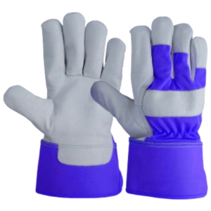 Gants de sécurité pour charpentiers canadiens, nouveau design, en cuir de vachette grainé, résistants à la chaleur et aux étincelles, robustes pour usage domestique - Product Image 2