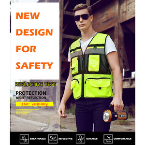 Chaleco de Trabajo Ligero de Alta Visibilidad, Ropa de Seguridad para Trabajadores de la Construcción, Mantenimiento y Transporte - Product Image 6