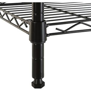 Scaffale a Torre Regolabile a 5 Ripiani per Garage, in Acciaio Antiruggine, Capacità 150 Libbre per Ripiano, 40,6 cm L x 40,6 cm P x 137 cm H, Colore Nero - Product Image 5