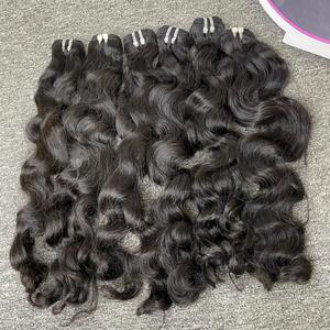 Vente en gros d'extensions de cheveux Remy cambodgiens et vietnamiens 1B Styles de paquet frontal de couleur noire Styles de vague pour les femmes - Product Image 1