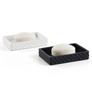 Jabonera Minimalista de Plástico Blanco con Ranuras, Fácil de Limpiar, Accesorio de Baño - Product Image 6
