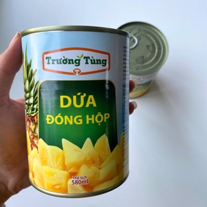 Morceaux d'ananas Queen 565g 830g 3000g 12 boîtes par carton OEM Marque privée Usine du Vietnam - Product Image 1