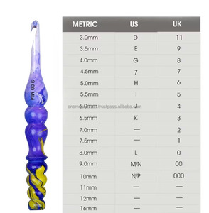 El más vendido, ganchos de ganchillo de resina artesanal, agujas de tejer artesanales Vintage para coser - Product Image 4