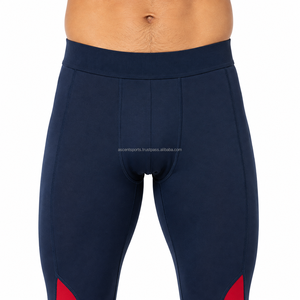 Leggings de compression pour hommes, pour l'entraînement, la course à pied, la gym, le fitness, les sports, vêtements de sport OEM ODM en gros, vêtements personnalisés - Product Image 3