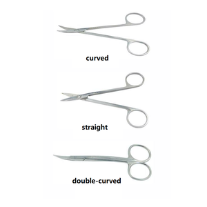 RSI KY-38z Manual Tissue <b>Scissors</b> Gingival Gum <b>Scissors</b> <b>Curved</b> Blades <b>Curved</b> Shank Dental Implant Surgery Instruments Reusable - Product Image 6