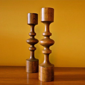 ที่วางเทียนไม้ดีไซน์ใหม่ล่าสุด ที่วางเทียนตั้งโต๊ะดีไซน์ใหม่ล่าสุด ของตกแต่งห้องนั่งเล่น ชุดที่วางเทียน 2 ชิ้น - Product Image 6