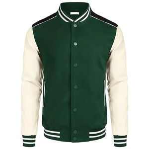 Custom Designed Heavy Duty Wool Varsity <b>Jacket</b> for Men Winter Outdoor <b>Canvas</b> <b>Jacket</b> Stand Collar Customized - Product Image 1