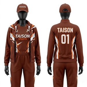 Conjunto Deportivo de Bádminton para Mujer, 280 GSM, Tela de Poliéster y Elastano, Diseño de Paneles Geométricos en Beige y Negro, Logotipo Personalizado por Sublimación - Product Image 6