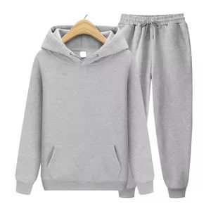 Ensemble de survêtement Lounge Fit doux au toucher avec sweat à capuche zippé pour le jogging - Product Image 3