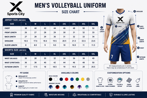 ชุดกีฬาวอลเลย์บอลผู้ชาย X Sports City แบบสั่งทำพิเศษ ระบายอากาศได้ดี แห้งเร็ว ผลิตจากโพลีเอสเตอร์ 100% พร้อมสกรีนโลโก้ตามแบบที่ต้องการ - Product Image 6