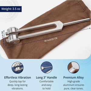 Diapason lesté - Réduit l'inflammation grâce à un diapason de 128 Hz pour usage médical… - Product Image 2