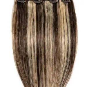 Peluca de Cabello Humano 100% Remy con Trama Completa, Larga, con Reflejos Rubios, Textura Ondulada Natural - Product Image 4
