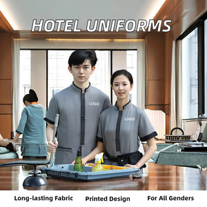 Uniformes de Hotel Personalizados Profesionales Unisex de Alta Calidad para Personal de Limpieza, Spandex/Poliéster, Todas las Temporadas, Manga Larga - Product Image 2