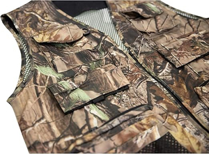 Chaleco de caza para terrenos elevados, color naranja brillante, chaleco de caza para aves en el bosque, de lona, transpirable, con múltiples bolsillos, de alta calidad. - Product Image 5