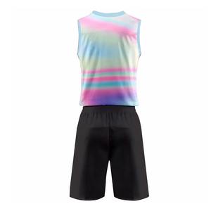 Conjunto de Uniformes de Voleibol al por Mayor con Impresión por Sublimación Multicolor y Bordado |   Proveedor OEM de Camisetas y Pantalones Cortos Deportivos - Product Image 3