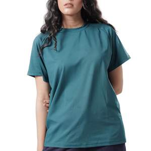 Custom Wholesale High Quality Women Heavyweight Cotton T Shirt Custom <b>Slim</b> Fit <b>Black</b> Plain Tee Manufacturer - Product Image 1