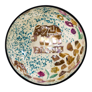 Vente en gros de bols en noix de coco gravés de haute qualité, durables, uniques, artisanaux, polis, écologiques, décoration moderne - Product Image 2