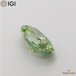 Diamant de laboratoire CVD de 1,50 carat, couleur vert vif fantaisie, clarté VS1, taille ovale, avec certificat IGI, pour une bague haut de gamme époustouflante - Product Image 4