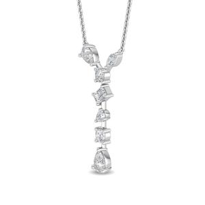 Cautivador Collar de Oro Blanco de 14K con Diamante Cultivado en Laboratorio de 0.62 CTW, Corte Pera, Joyería Fina, Regalo Brillante para Mujer, Accesorio - Product Image 6