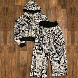 Conjunto Deportivo Personalizado de Dos Piezas con Capucha para Hombre, Invierno, Estampado Sólido, Transpirable, Ecológico, de Secado Rápido, con Cordón Ajustable - Product Image 1