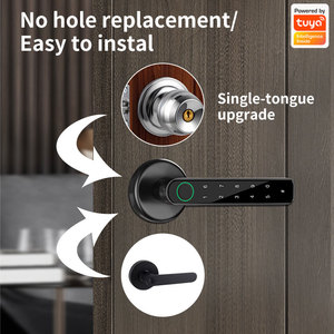 Khóa cửa gỗ Turui TT BLE, tay nắm cửa thông minh cho cửa nội thất, mở khóa bằng vân tay, mật khẩu và thẻ, khóa cửa 196 - Product Image 4