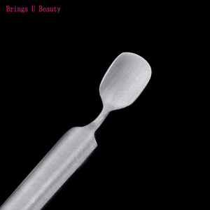 Pousse-cuticules et cuillère à cuticules professionnels en acier inoxydable, nettoyeur d'ongles pour le soin des ongles, outil de manucure et pédicure - Product Image 6