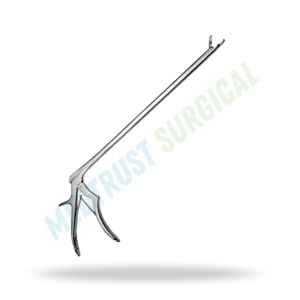 Rongeurs discaires antérieurs 13 pouces 330 mm, instrument chirurgical de colonne vertébrale, à morsure droite avec dents de 4 mm et 6 mm - Product Image 3