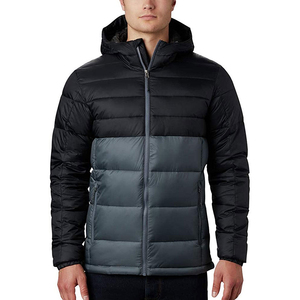 Chaqueta Acolchada con Capucha para Hombre, Impermeable, de Secado Rápido, Transpirable, de Poliéster/Algodón, con Mangas Regulares y Cierre Frontal - Product Image 1