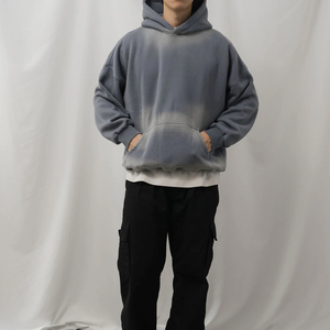 Sweat-shirts pour hommes personnalisés brodés effet soleil délavé, best-seller, poids lourd, à prix abordable - Product Image 5