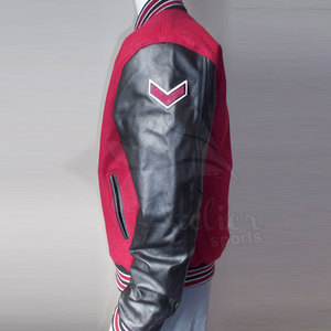 Chaqueta Varsity de Cuero Personalizada de Alta Calidad para Hombre, Chaqueta Universitaria de Primera Calidad, Chaqueta Varsity de Béisbol OEM - Product Image 3