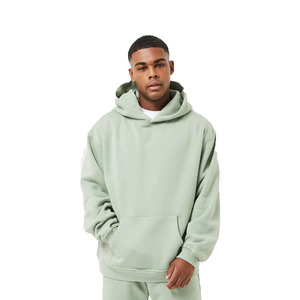 Sudadera con Capucha Personalizada de Otoño, Hombros Caídos, Corte Regular, Felpa, Alta Calidad, Estilo Urbano, 310 gramos, 100% Algodón - Product Image 1