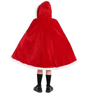 Disfraces de Navidad para Niños, Disfraz de Papá Noel, Traje de Princesa de Terciopelo para Fiesta, con Falda, Diseño de Personaje de TV - Product Image 5