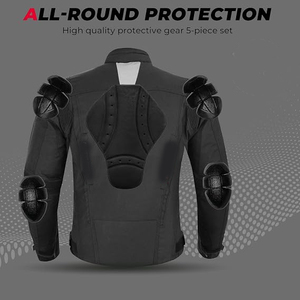 Chaqueta de Motocicleta para Hombre SAMROZ SPORTS, Impermeable, con Protección CE, para Motociclistas, Abrigo Protector para Hombre - Product Image 2