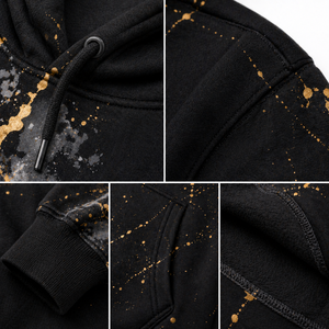 Sweat-shirts à capuche personnalisés OEM, coupe ample, 320 GSM, 100 % polyester, impression par sublimation, design graphique surdimensionné, hiver, décontracté, homme - Product Image 6