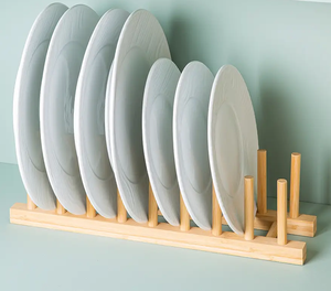 Égouttoir à vaisselle en bois pour cuisine - Product Image 5