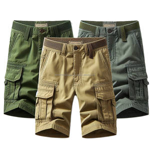 กางเกงขาสั้นคาร์โก้ผู้ชายสั่งตัดพิเศษ สวมใส่สบาย ทนทาน ผ้าฝ้าย 100% เหมาะสำหรับใส่ลำลองและออกกำลังกาย มีกระเป๋าคาร์โก้แบบเรียบ สีพื้น ผลิตในบังคลาเทศ - Product Image 3