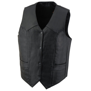 Chaleco de Cuero Personalizado para Hombre, Diseño 2026, Color Sólido, de la Mejor Calidad, Estilo Motero, Sin Mangas, Precios Bajos - Product Image 3