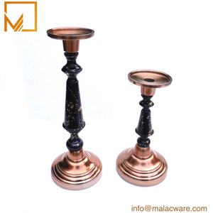Antique Single Candlestick <b>Holder</b> Handmade Indoor Home Decoration with Multi-Design Painted <b>Candle</b> Stand - Product Image 6