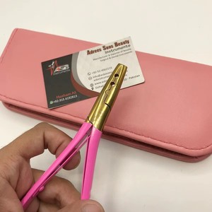Hot Pink Gold Top Grade Stainless Steel Micro-beads <b>Hair</b> Extension Tool Kit Custom Logo Wholesale Styling Razor & C Needles Loop - Product Image 5