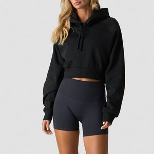 Vente en gros de sweats à capuche surdimensionnés en tricot respirant avec logo personnalisé imprimé, pour femmes, 100% coton, collection automne - Product Image 1
