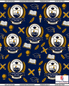 Custom African Wax Print Fabric Manufacturer School Anniversary Convention Uniform Celebration Fundraising <b>Textile</b> Supplier - Product Image 1